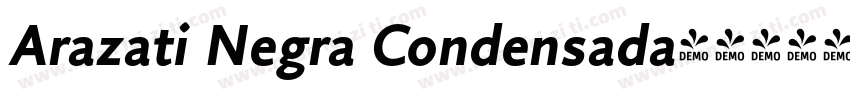 Arazati Negra Condensada字体转换